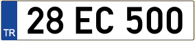 Truck License Plate